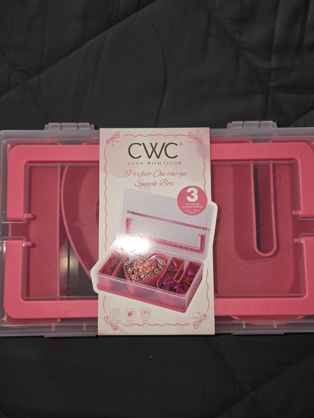 Pink On-the-Go Snack Box I💗U New Pink